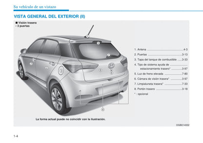 2015-2016 Hyundai i20 Bedienungsanleitung | Spanisch