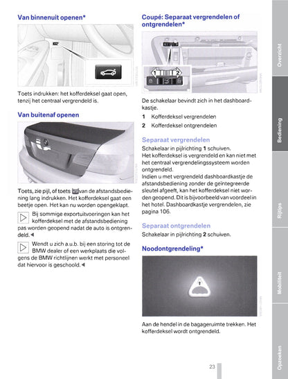 2011-2012 BMW 3 Series Coupé/Cabrio Bedienungsanleitung | Niederländisch