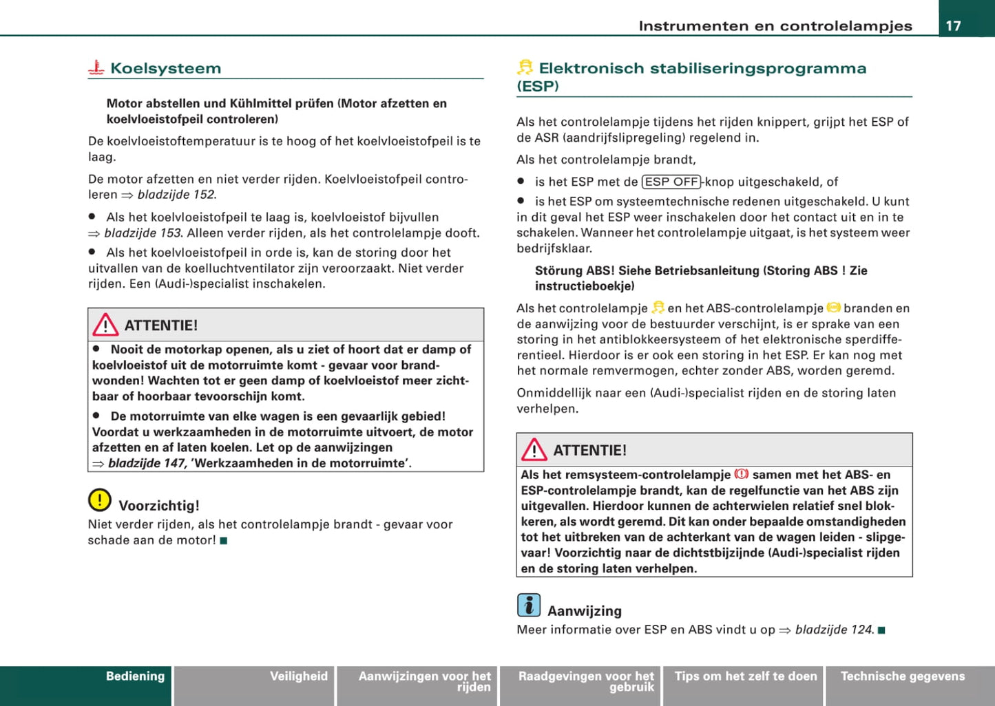 2006-2010 Audi TT Bedienungsanleitung | Niederländisch