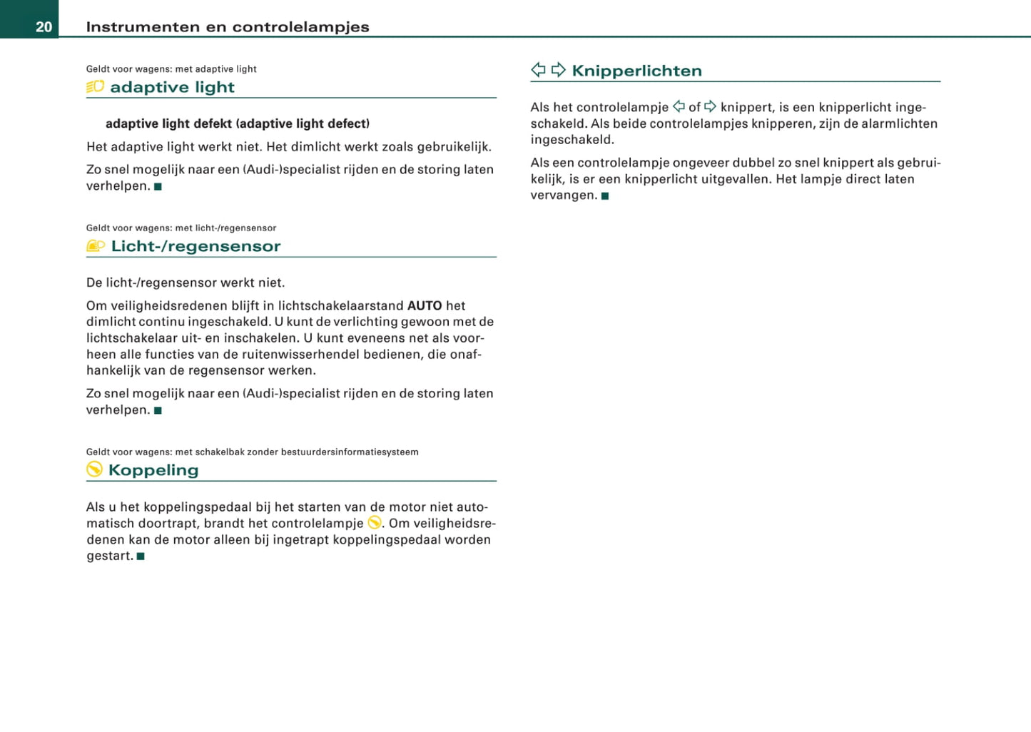 2006-2010 Audi TT Bedienungsanleitung | Niederländisch