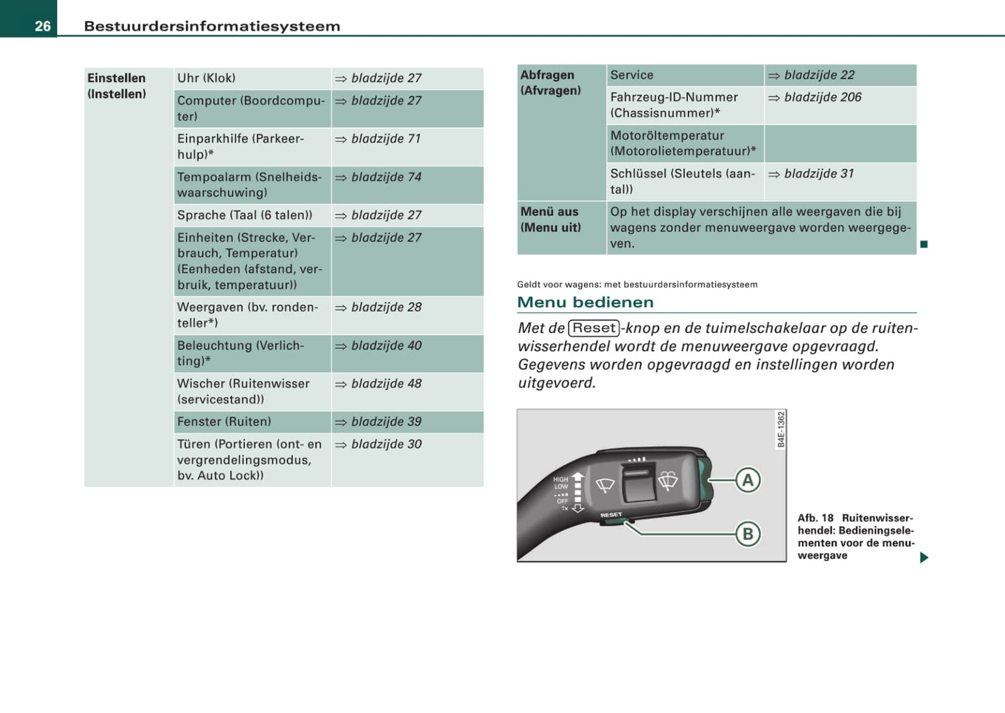 2006-2010 Audi TT Bedienungsanleitung | Niederländisch