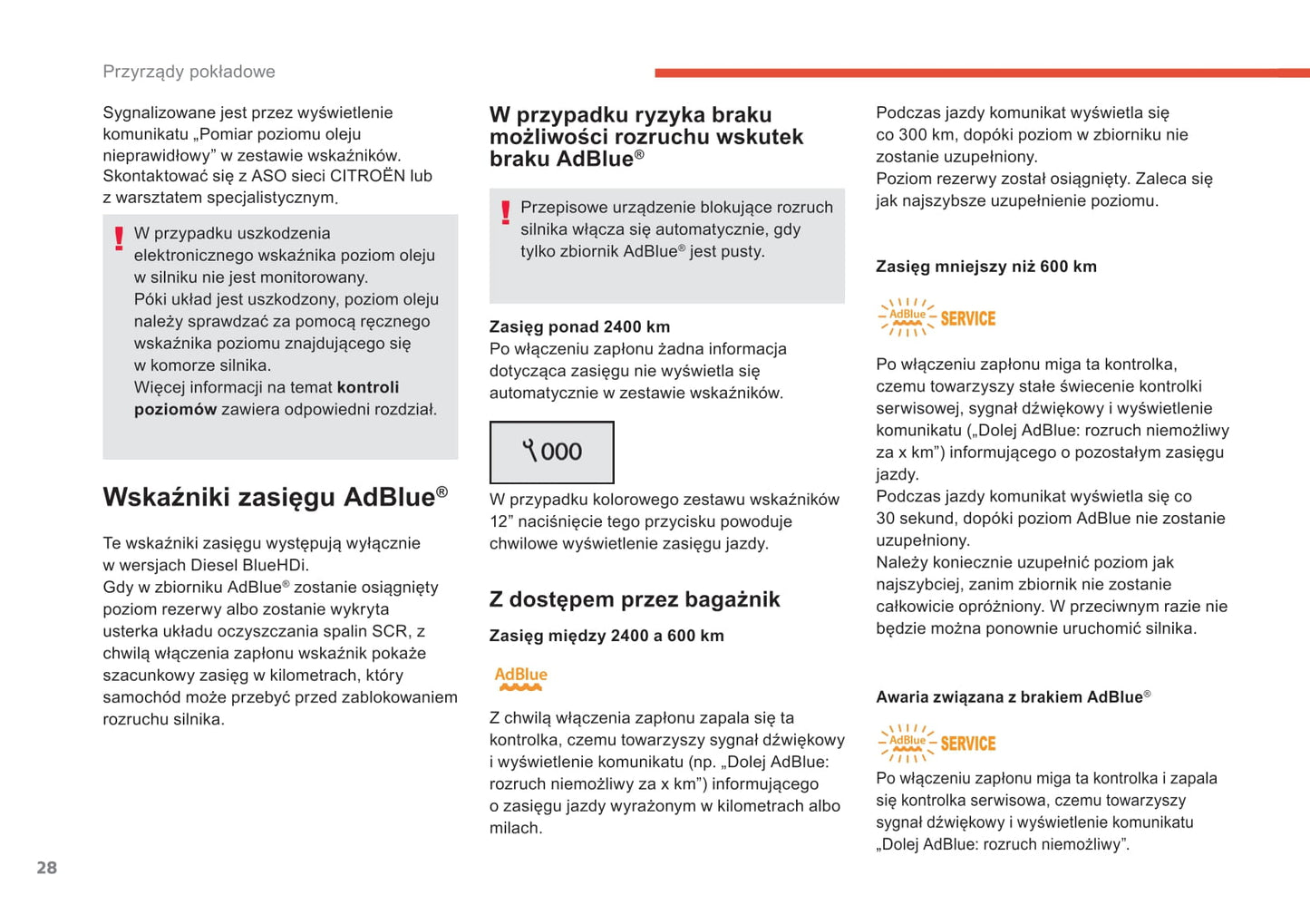 2018-2021 Citroën C4 SpaceTourer/Grand C4 SpaceTourer Owner's Manual | Polish