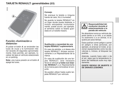 2018-2019 Renault Mégane Bedienungsanleitung | Spanisch