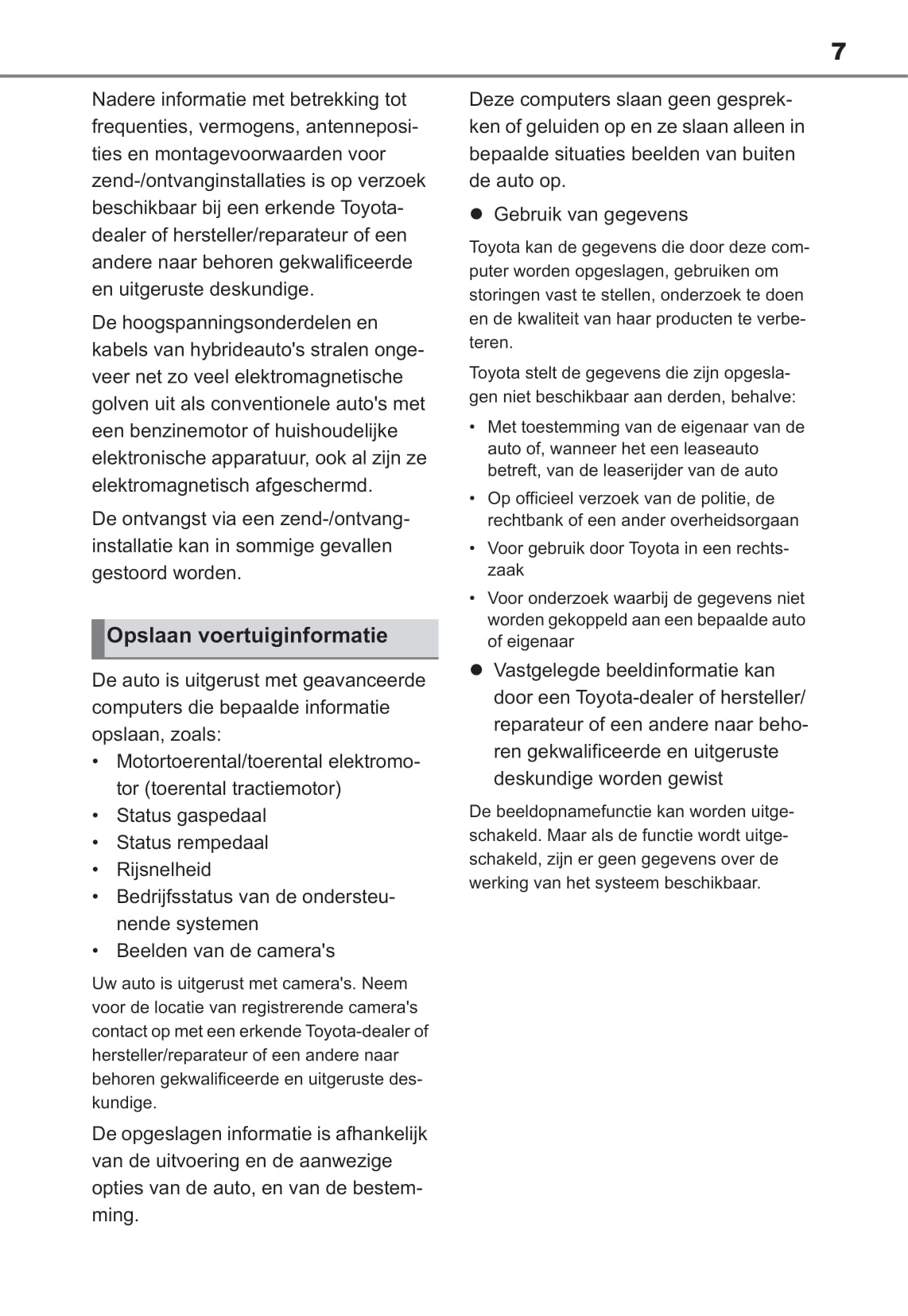 2021-2022 Toyota Yaris Hybrid Gebruikershandleiding | Nederlands