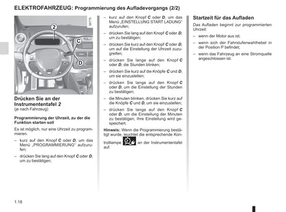 2018-2019 Renault Zoe Owner's Manual | German