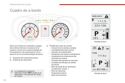 2016-2017 Citroën C4 Aircross Owner's Manual | Spanish