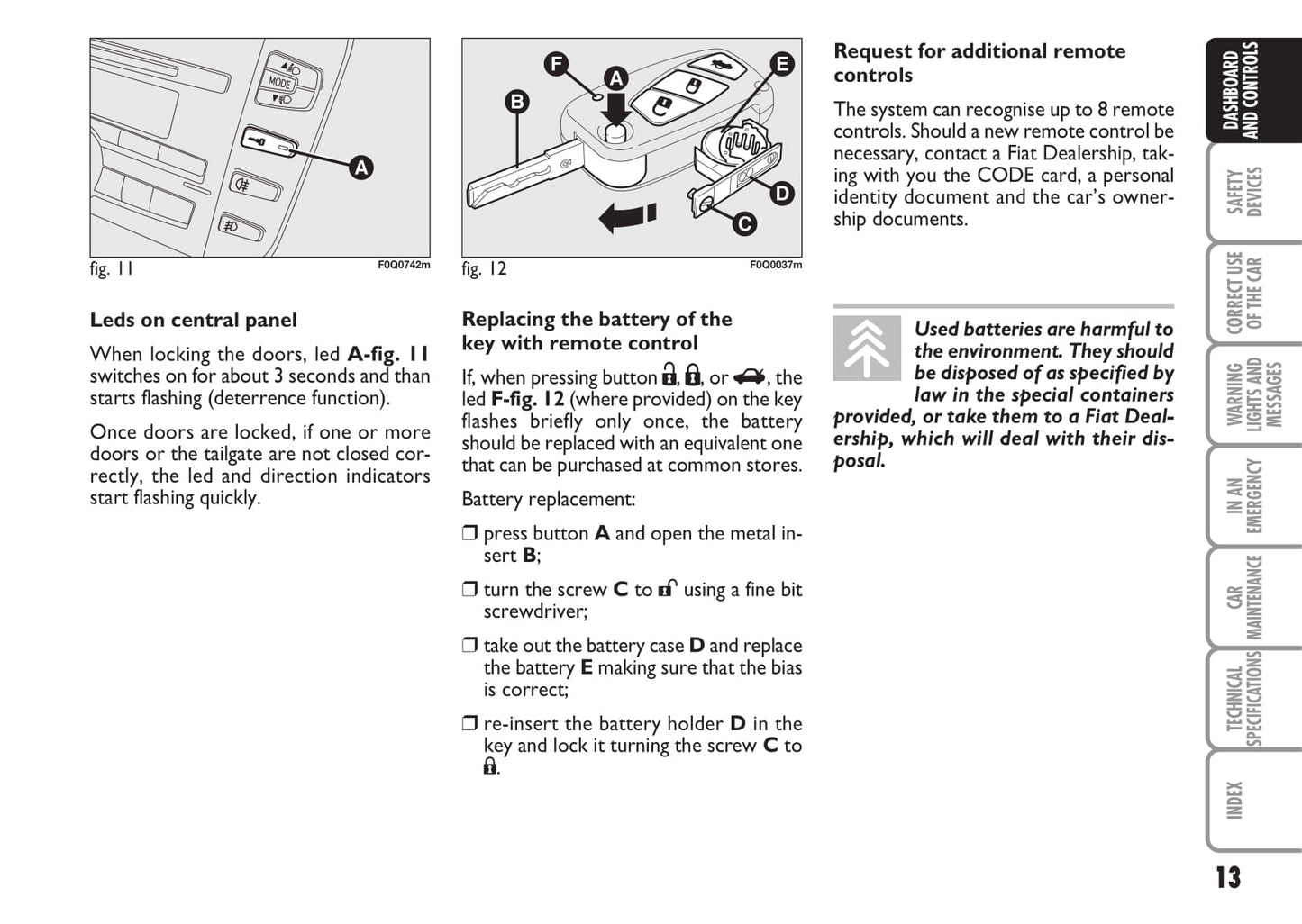 2007-2008 Fiat Bravo Owner's Manual | English