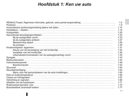 2015-2016 Renault Mégane Coupé Cabriolet Owner's Manual | Dutch