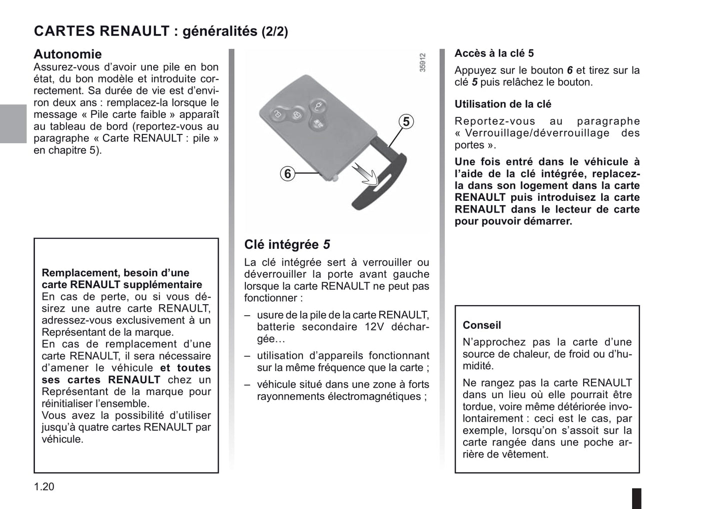 2018-2019 Renault Zoe Owner's Manual | French