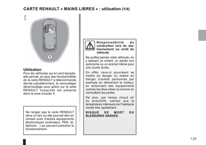 2018-2019 Renault Zoe Owner's Manual | French