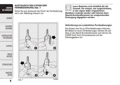 2010-2014 Abarth Punto Evo Owner's Manual | German