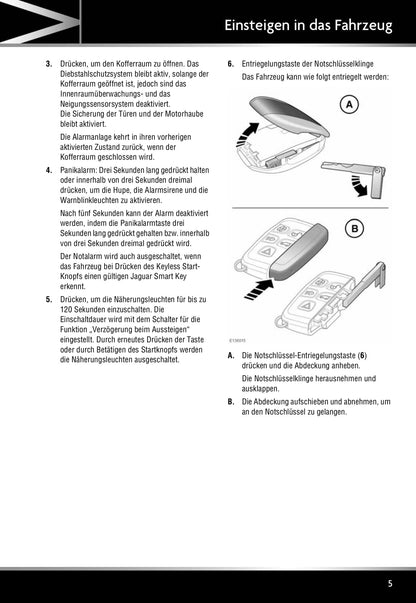 2011-2012 Jaguar XJ Owner's Manual | German