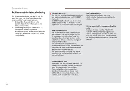 2017-2020 Peugeot Ion Owner's Manual | Dutch