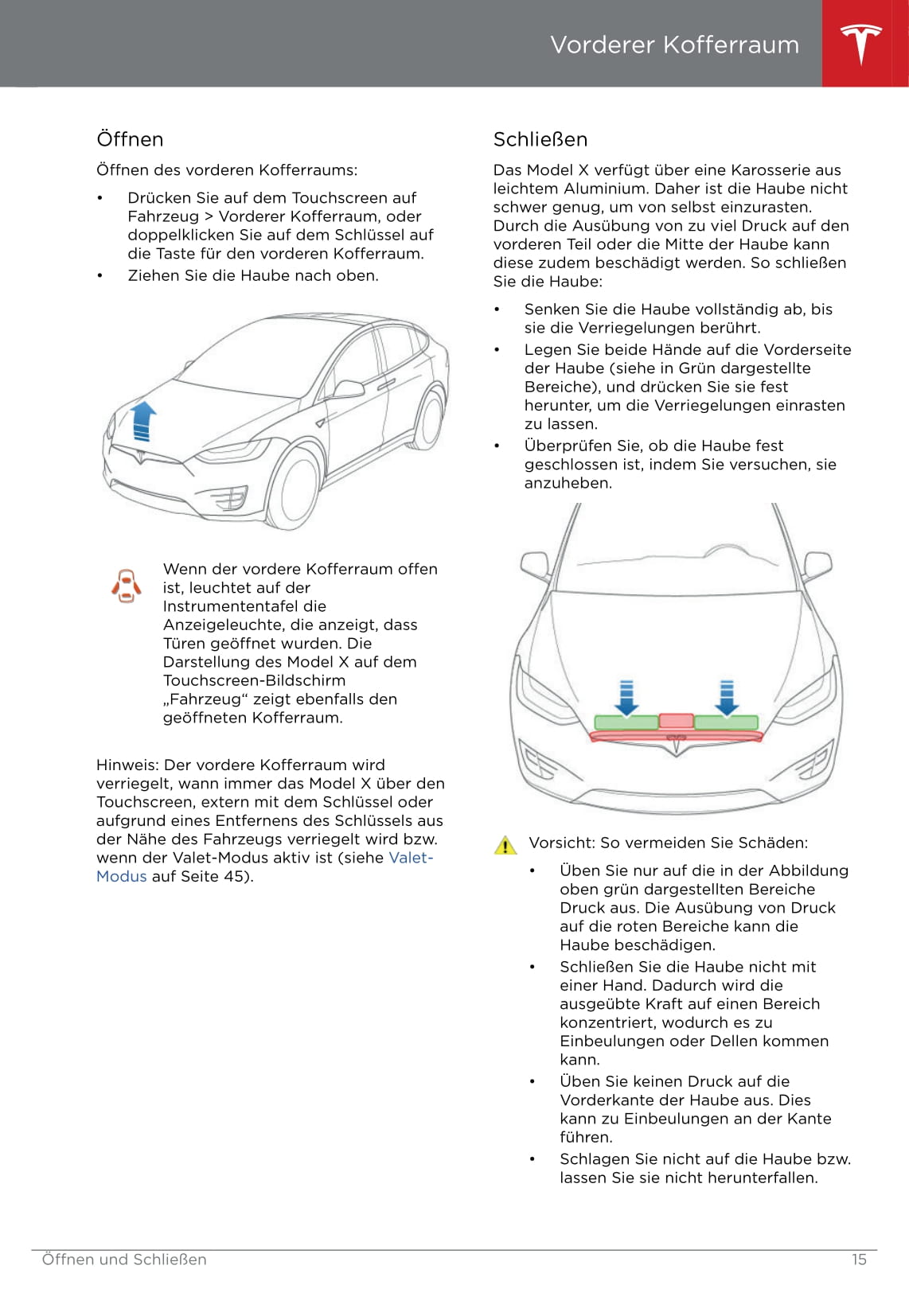 2016-2020 Tesla Model X Owner's Manual | German