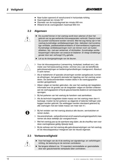 2011 Hymer B544 Owner's Manual | Dutch