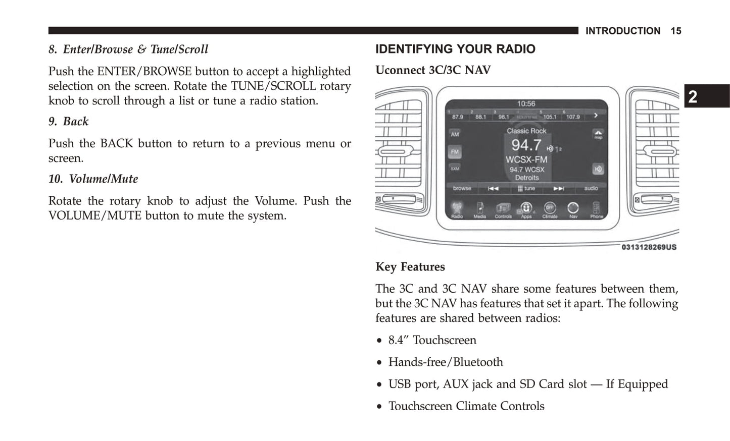 Uconnect 3C / 3C Nav With 8.4 Inch Display Owner's Manual