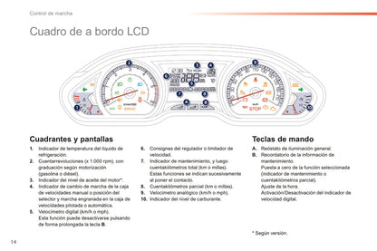 2014-2015 Peugeot 208 Bedienungsanleitung | Spanisch