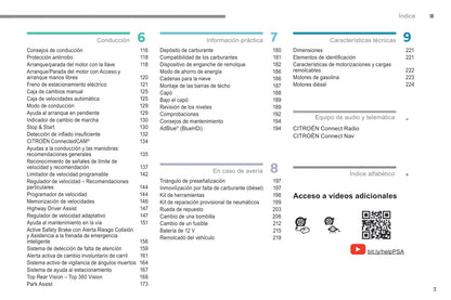 2018-2020 Citroën C5 Aircross Owner's Manual | Spanish