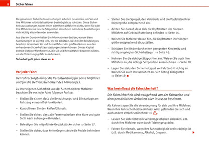 2005-2009 Seat Leon Owner's Manual | German