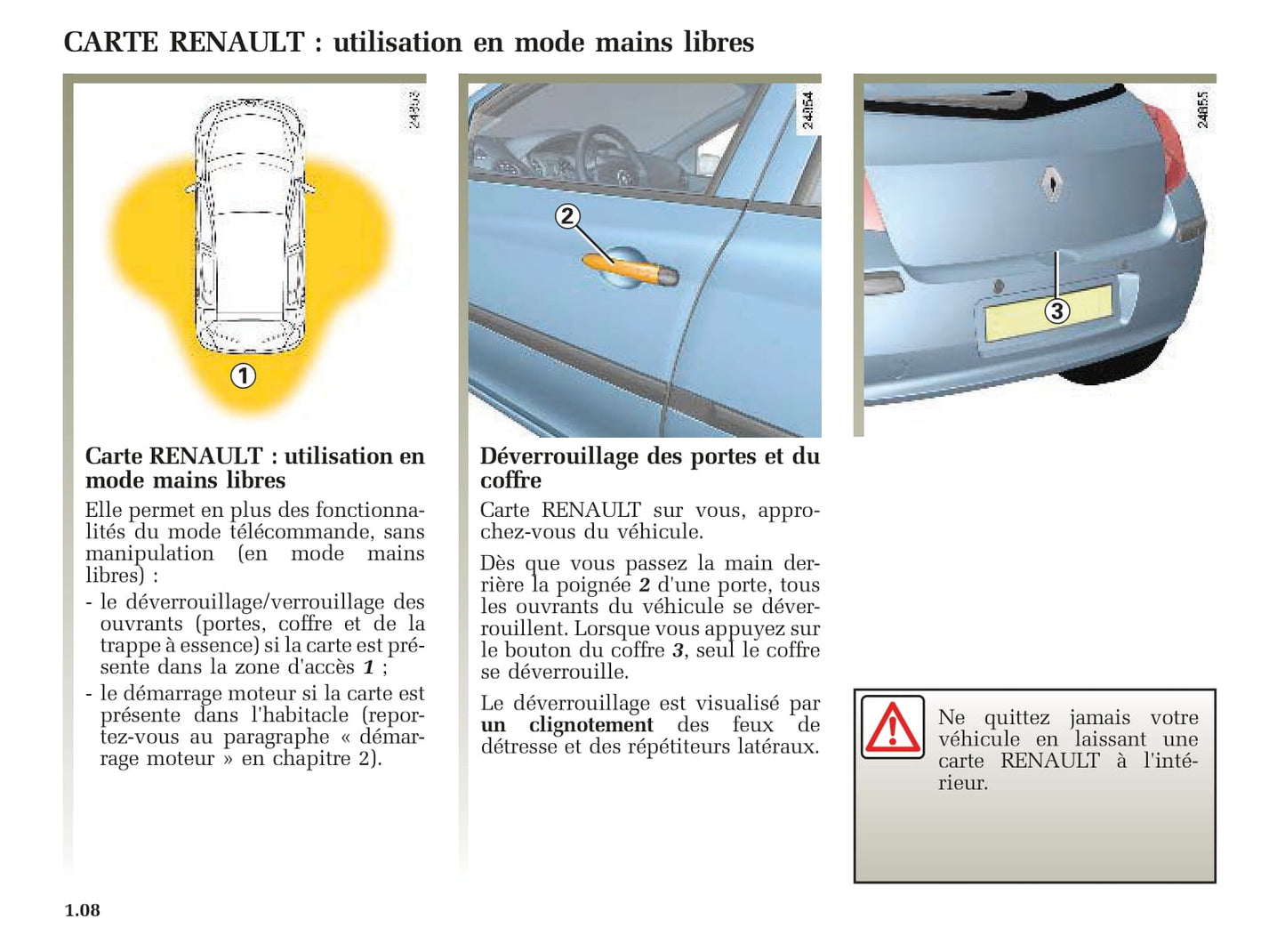2005-2008 Renault Clio Manuel du propriétaire | Français