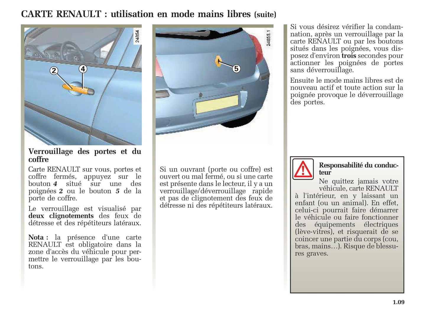 2005-2006 Renault Clio Owner's Manual | French