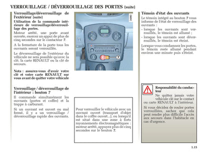 2005-2006 Renault Clio Gebruikershandleiding | Frans