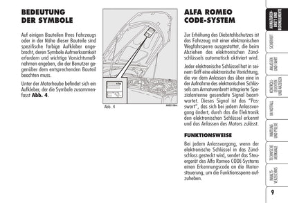 2005-2008 Alfa Romeo 159 Gebruikershandleiding | Duits