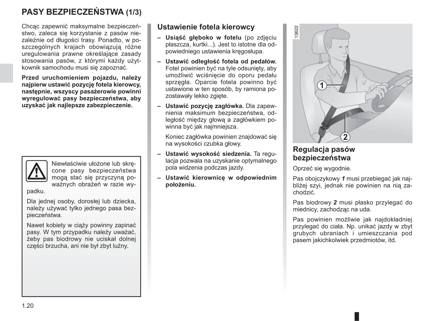 2012-2013 Renault Espace Owner's Manual | Polish