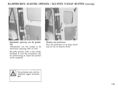 2000-2001 Renault Trafic Gebruikershandleiding | Nederlands