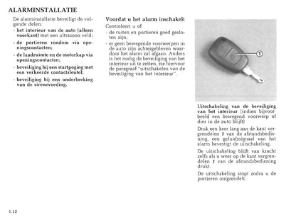 2000-2001 Renault Trafic Gebruikershandleiding | Nederlands