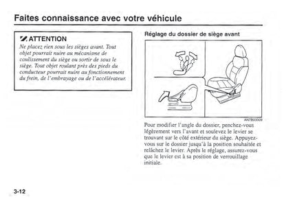 2002 Kia Sportage Gebruikershandleiding | Frans