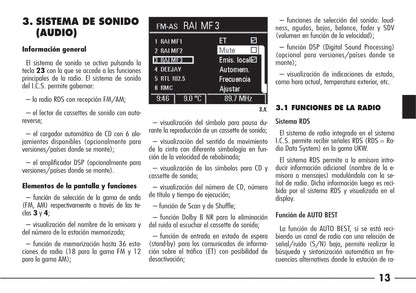 Alfa Romeo 166 Ics Integrated Control System Instrucciones 2004 - 2008
