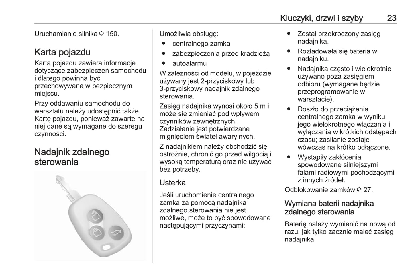 2018-2019 Opel Movano Bedienungsanleitung | Polnisch