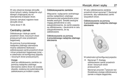 2018-2019 Opel Movano Owner's Manual | Polish