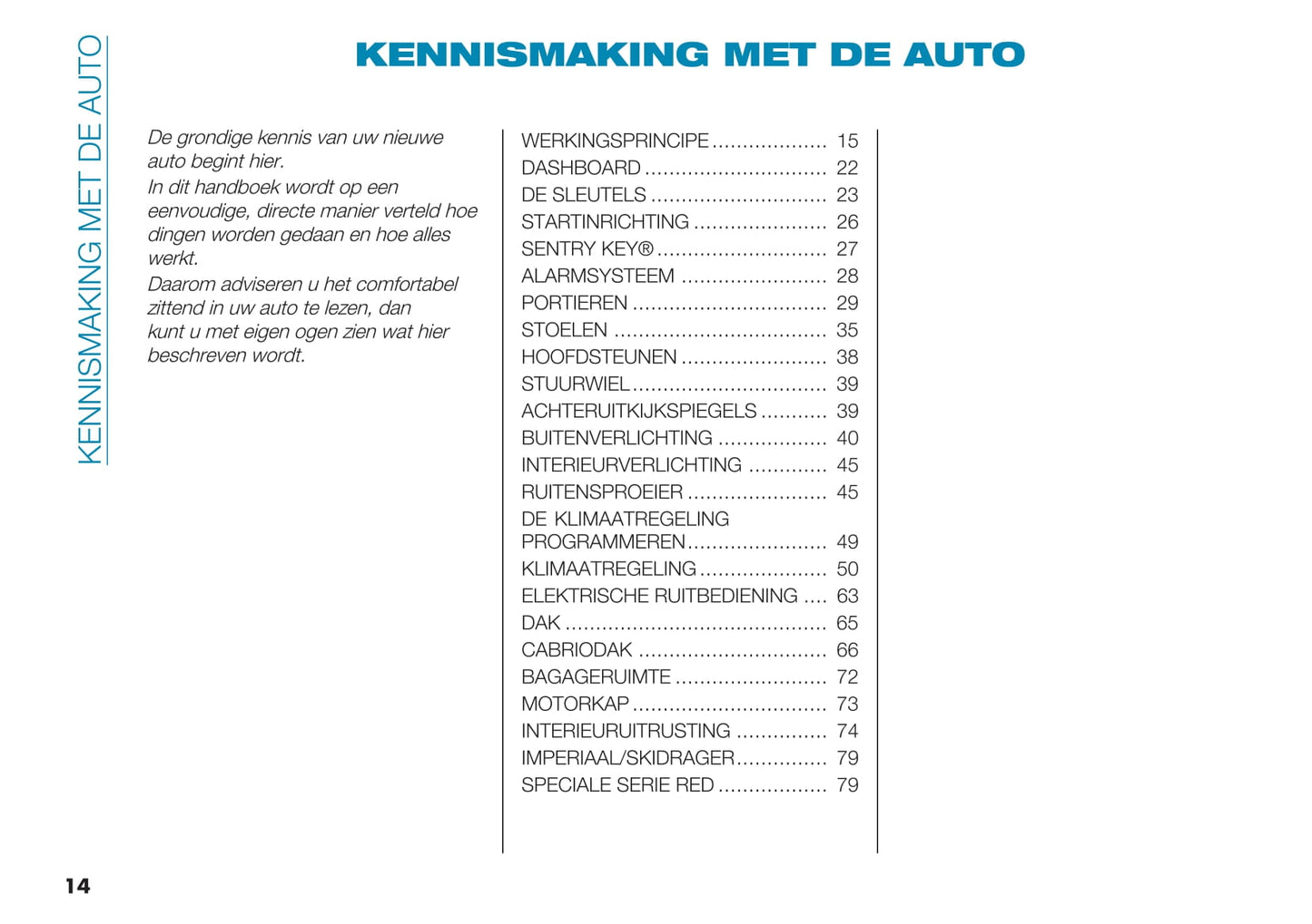 2020-2023 Fiat 500e Manuel du propriétaire | Néerlandais