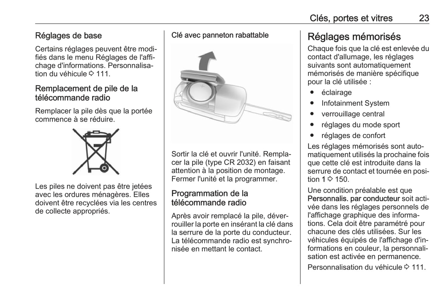 2017-2018 Opel Astra Owner's Manual | French