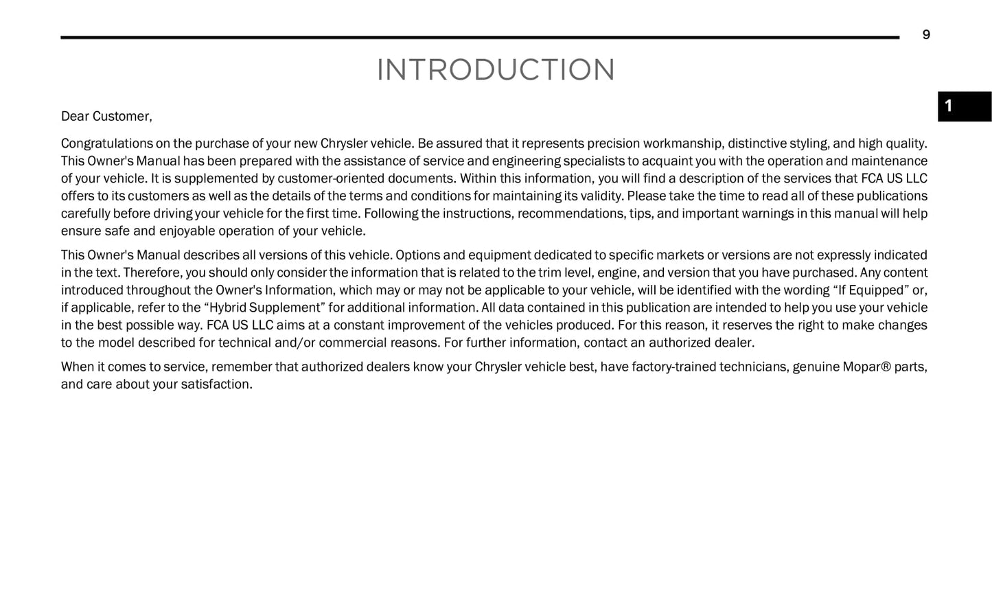 2021 Chrysler Pacifica Bedienungsanleitung | Englisch