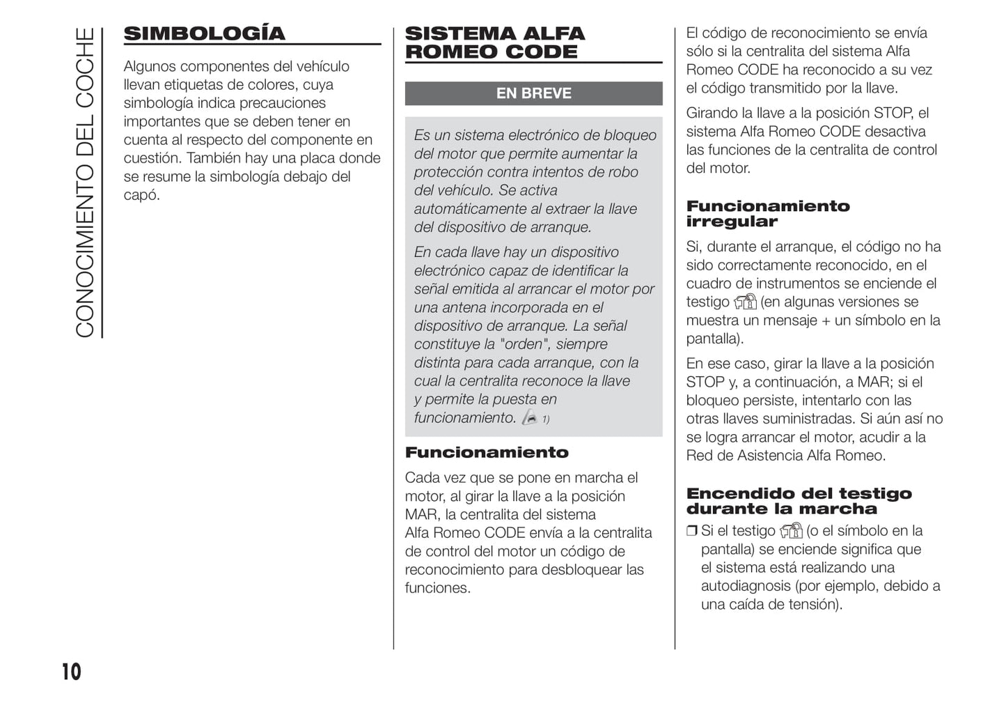 2010-2014 Alfa Romeo Giulietta Gebruikershandleiding | Spaans