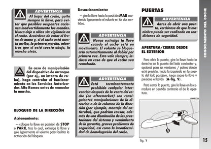 2000-2005 Alfa Romeo 147 Gebruikershandleiding | Spaans