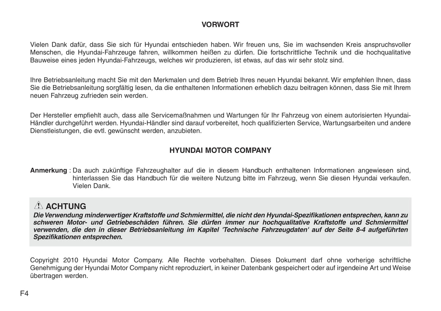 2009-2012 Hyundai ix35 Manuel du propriétaire | Allemand