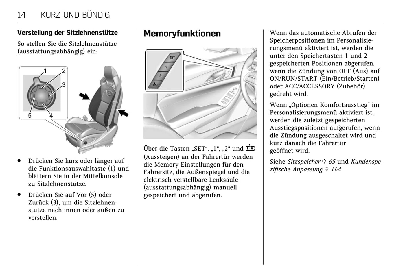 2013-2018 Cadillac CTS/CTS-V Owner's Manual | German