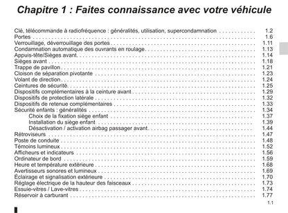 2012-2013 Renault Kangoo Bedienungsanleitung | Französisch