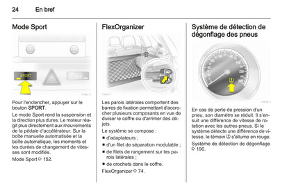 2010-2011 Opel Zafira Bedienungsanleitung | Französisch