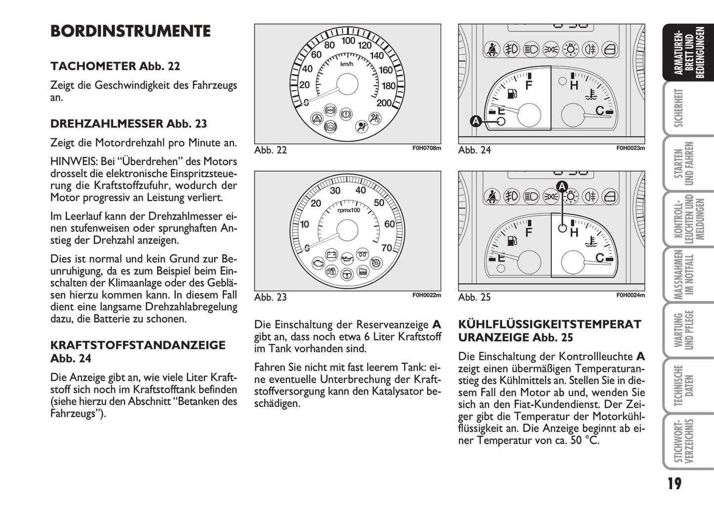 2010-2011 Fiat Idea Owner's Manual | German