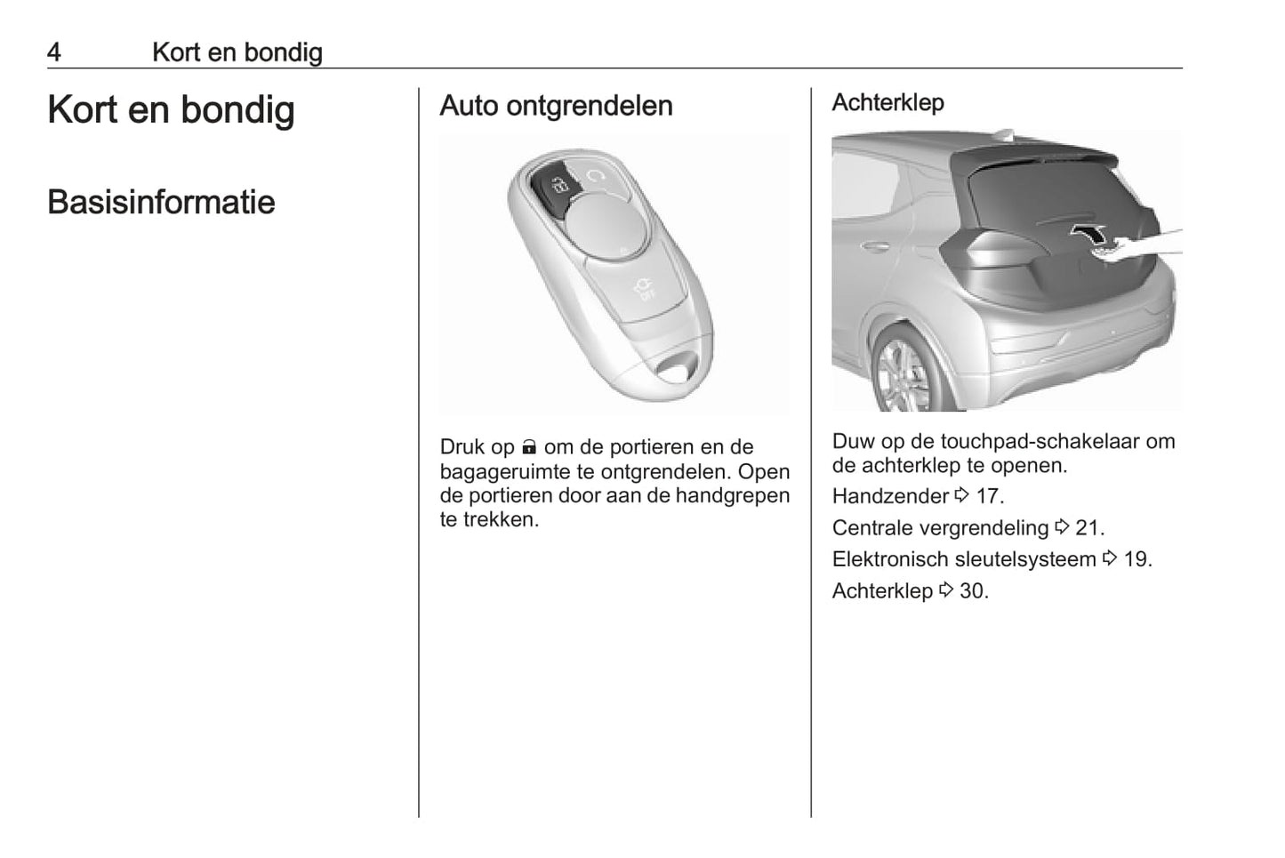 2019-2020 Opel Ampera-e Bedienungsanleitung | Niederländisch