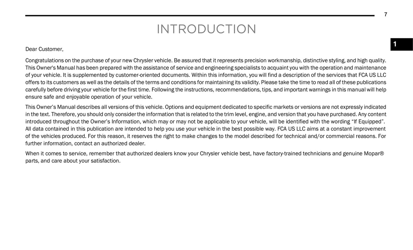 2021 Chrysler Voyager Gebruikershandleiding | Engels