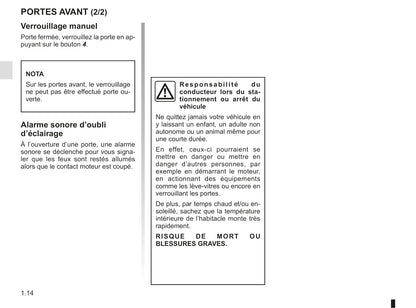 2018-2019 Renault Master Owner's Manual | French