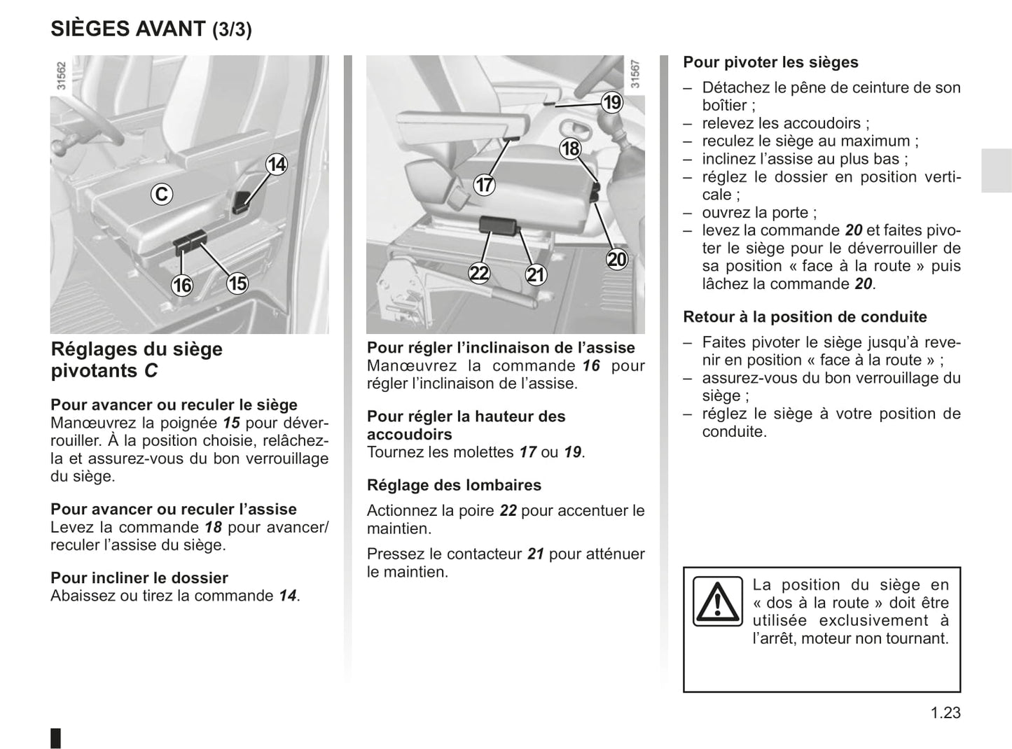 2014-2019 Renault Master Manuel du propriétaire | Français