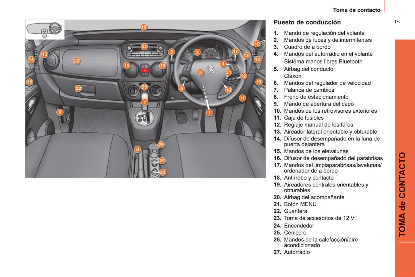 2014 Peugeot Bipper/Bipper Tepee Owner's Manual | Spanish