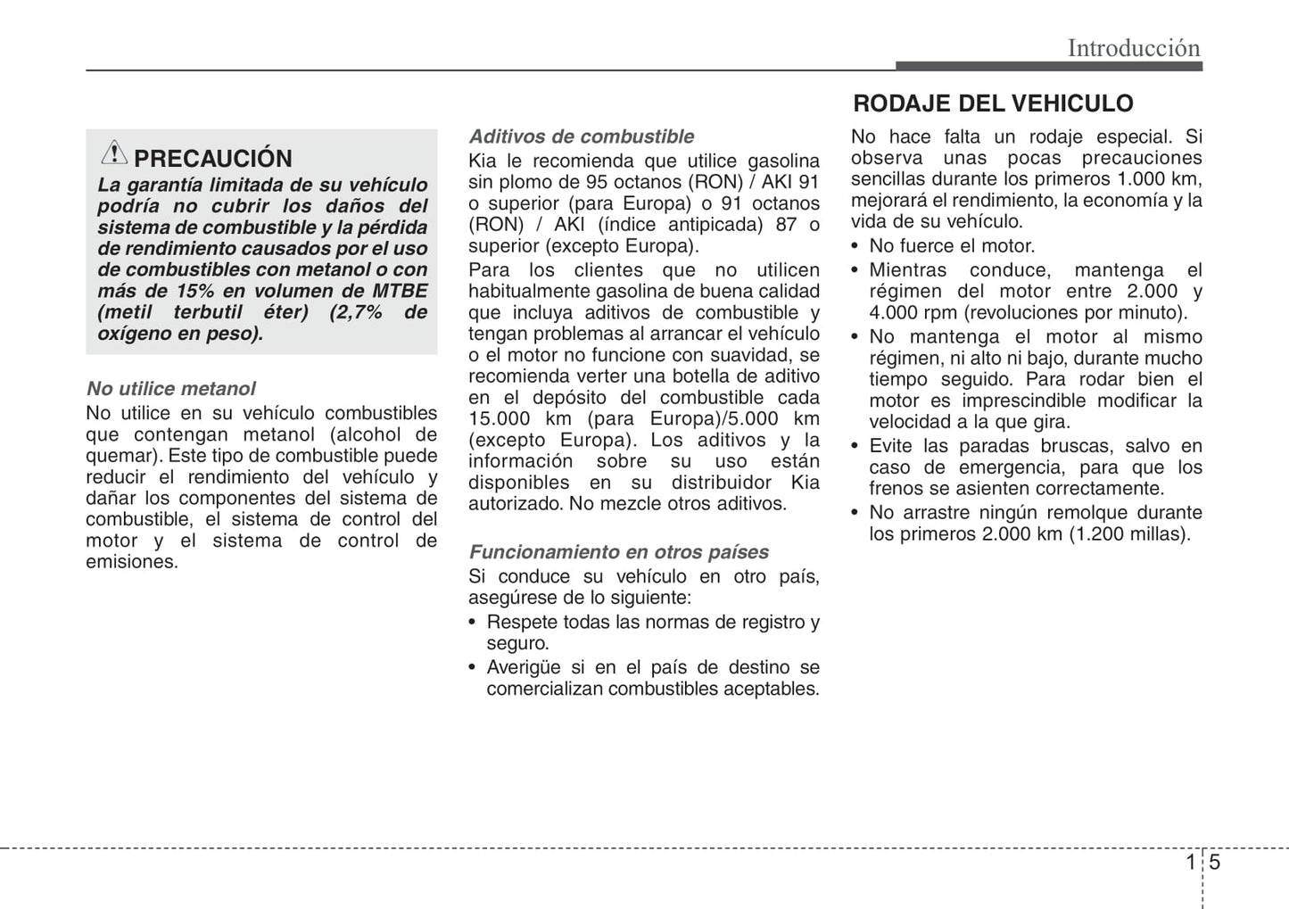 2015-2016 Kia Picanto Gebruikershandleiding | Spaans